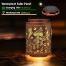 2 Pack Solar Lanterns Outdoor Waterproof Butterfly Garden Decor Gifts for Women Mon Grandma Metal Hanging Solar Lights Decoration for Outside LED Lanterns for Yard Patio Lawn(Mushroom) by GreenHaven Gardens