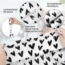 Shappy 2 Pcs Large Travel Laundry Bag Washable Waterproof Wet Dry Large Dirty Clothes Bag Bathing Workout(Solid Gray, Heart) by TinyTreasures Baby Boutique