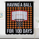 Basketball Blackout Curtains for Boy Girl Room Darkening Decor,Sports Themed Hoop and Many Basketballs Bedroom Living Room Home Rod Pocket Thermal Insulated Window Curtain/Drapes Panel,84x84 Inch… by TinyTreasures Baby Boutique