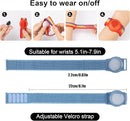 Kids Wristband Compatible with Apple AirTag, Protective Case for Air Tag GPS Tracker Holder with Nylon Bracelet, Adjustable Anti Lost Watch Band for Toddler Child Elder(Pink&Blue) by TinyTreasures Baby Boutique