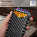 BULLIANT Men Wallet,Money Clip Wallet Slim For Gift Men 9Cards-Metal Credit Card Case in Magnetic Leather Flip by TinyTreasures Baby Boutique
