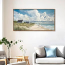 HGUAOA Coastal Canvas Wall Art - Large Landscape Wall Art for Living Room - Ocean and Beach Painting - Blue Artwork for Bedroom Decor - Above Bed Wall Pictures -Beach Theme Print Art by CozyNest Decor