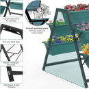 Outvita Green Raised Garden Planter Bed, Tiered Planter Stand with 5 Boxes, Vertical Raised Garden Bed for Herbs, Flowers, Vegetables in Patio Balcony Indoor Outdoor by GreenHaven Gardens