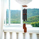 Wind Chimes for Outside Deep Tone, 36in Sympathy Wind Chimes Outdoor Clearance, Gifts for Mother's Day and Christmas, Outdoor Decor for Garden, Patio, Yard（Wood Wind Chime, Black） by CozyNest Decor
