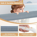 HONEY JOY Bed Rail for Toddlers, Extra Long, Foldable Portable Swing Down Safety Bed Guard Rail, Toddler Bed Rails for Crib, King Queen Full Twin Size Bed Mattress (Light Gray, 2 Pack, 71 Inch) by TinyTreasures Baby Boutique