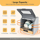 Compact Portable Dishwasher Countertop with Filter and Hybrid Drying Function, 360° Streak-Free Deep Cleaning, 3 Washing Programs, Mini Dishwasher for Apartments& RVs by TinyTreasures Baby Boutique