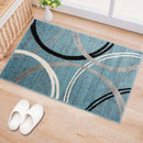 Rugshop Modern Wavy Circles Design Area Rug 2' x 3' Blue by TinyTreasures Baby Boutique