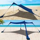 COMMOUDS Beach Tent Sun Shelter - UPF50+ Pop Up Beach Canopy with Sandbags & Sand Shovel & Windproof Poles, Portable Sun Shade for Beach, Camping, Picnics, Backyard by TinyTreasures Baby Boutique