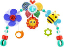 Baby Activity Arch Toy Bar for Stroller, Bassinets and Car Seat, Adjustable Crib Toys Hanging Attachment, Sensory Development Toys with Rattles by TinyTreasures Baby Boutique
