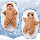 Newborn Baby Bear Outfit Suit Girls Boys Fleece Jumpsuit Romper Hooded Winter Snowsuit Clothes by TinyTreasures Baby Boutique