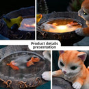 Cat Garden Figurines Outdoor Decor Solar Statue with LED Lights for Patio Lawn Yard Art Decoration Housewarming Garden Gift by GreenHaven Gardens