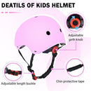 Kids Helmet for 2-3-5-8-14 Ages Girls and Boys, Ventilation and Impact Resistance Toddler Helmet for Multi-Sport Bicycle Scooter Inline Roller Skate and Skateboarding by TinyTreasures Baby Boutique