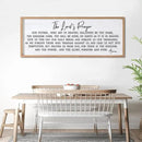 Our Father Prayer Bible Verse Framed Wall Art, 40''×15'' Rustic Religious Christian Lords Prayer Sign for God Jesus Christ Prayer, Horizontal Holy Inspirational Catholic Scripture Decor by CozyNest Decor