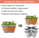 Vertical Planter 5 Tier Stackable Planters Garden Planters Strawberry Herb Flower and Vegetable Planter Indoor Outdoor Gardening Pots with Removable Wheels and Tools 2-Pack by GreenHaven Gardens