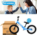 14 Inch Balance Bike for Kids 3-7 Year Old, Kids Bike with No Pedals, Air Rubber Tires, Adjustable Height, Pedalless Kids Bicycle for Boys, Girls by TinyTreasures Baby Boutique