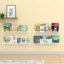 NIUBEE Kids Acrylic Floating Bookshelf 36 Inch,Clear Invisible Wall Bookshelves Ledge Book Shelf,50% Thicker with Screwdriver by TinyTreasures Baby Boutique