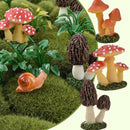 Resin Miniature Mushroom, Miniature Mushroom and Snail Figurine Fairy Mushroom Figurines Fairy Garden Accessories Mushroom Decor Micro Moss Landscape Statues Craft by GreenHaven Gardens