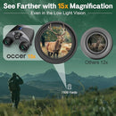 15x30 Compact Binoculars for Adults and Kids - Occer Large View High Powered Binoculars for Bird Watching - Lightweight Easy Focus Binocular with Low Light Vision for Outdoor Hunting Travel - Black by TinyTreasures Baby Boutique