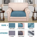 H.VERSAILTEX Super Stretch Individual Seat Cushion Covers Sofa Covers Couch Cushion Covers Slipcover Sets Thick Jacquard Textured Twill Fabric (1 Piece Chair Cushion Cover, Storm Blue) by CozyNest Decor