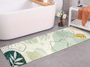 Lahome Green Hallway Runner - 2x7 Washable Non-Slip Runner Rug Throw Lightweight Soft Bathroom Runner Rug, Boho Botanical Print Indoor Carpet Runner for Bedroom Kitchen Entrance Laundry Living Room by TinyTreasures Baby Boutique