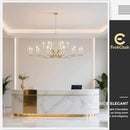 18 Light Gold Living Room Chandelier High Ceiling Foyer Candle Chandelier Large Modern Brass 59in Metal Chandeliers Hanging Light for Master Bedroom Dining Room Light Fixture Over Table by CozyNest Decor