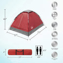2-Person Dome Tent – Easy Set Up Shelter with Rain Fly and Carrying Bag for Camping by TinyTreasures Baby Boutique