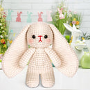Crochetta Crochet Kit for Beginners, Crochet Starter Kit w Step-by-Step Video Tutorials, Beginner Crochet Kit Knitting Supplies for Adults Kids, Crochet Bunny(40%+ Yarn) by TinyTreasures Baby Boutique