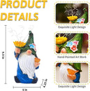 Outdoor Garden Gnomes Statue: Solar Garden Decor with LED Light Patio Yard Lawn Decoration Valentine's Day Gifts for Women by GreenHaven Gardens