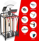 Trieez Garden Tool Organizer for Garage, Yard Tool Organizer with Hooks for Garage Organization and Storage - Sturdy Yard Tool Holder, Tool Rack for Shed, Outdoor, Tool Stand by GreenHaven Gardens