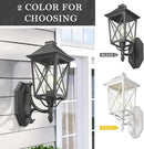 Darkaway Outdoor Wall Light Fixture,2pcs Outside Porch Lights Wall Mounted Seeded Glass Exterior Waterproof Lantern Modern E26 Socket Wall Sconce Lighting for Front Door Yard Patio by GreenHaven Gardens