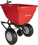 EarthWay Products T150 150lb Towable Broadcast Fertilizer Spreader, Seed Spreader, Pull Behind Aerator/Seeder for Garden Tractor, Easy Flow Control, Adjustable, Non-Skid Tires by GreenHaven Gardens