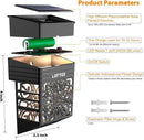 LOFTEK Solar Deck Lights, 4 Pack Solar Fence Lights, Outdoor Garden Decorative Light, Dusk to Dawn, Waterproof, Fence Post Light for Railing, Patio, Backyard, Stair, Step, Camping, Warm White by GreenHaven Gardens