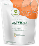 Grab Green Automatic Dishwashing Detergent Pods, 60 Count, Tangerine Lemongrass Scent, Plant and Mineral Based, Superior Cleaning, Powerful Grease Removal, Brilliant Shine by TinyTreasures Baby Boutique