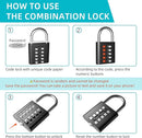 Door Knob Cover Lock with Combination Padlock, Child Proof Door Knob Covers, Door Knob Lockout Device for Dementia Elderly Safety, Renter Friendly Temporary Bedroom Door Lock (Black) by TinyTreasures Baby Boutique