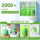 Toilet Bowl Cleaner-Cute Dinosaur-Shaped Toilet Bowl Cleaner Bottle Automatic Bathroom Toilet Tank Cleaner Easy-To-Use Septic Safe Toilet Cleaner in Bottle with Jasmine Scent (1, green) by CozyNest Decor