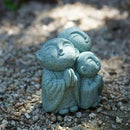 OwMell 3 Japanese Jizo Statue Stone Japanese Buddha Jizo Monk Statue Figurine Memorial Statue Aquarium Decoration Garden Outdoor Ornament 3" - Praying by GreenHaven Gardens