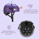 KAMUGO Kids Bike Helmet Set, Toddler Helmet for Ages 2-8 Boys Girls with Sports Protective Gear Set Knee Elbow Wrist Pads for Skateboard Cycling Scooter Rollerblading by TinyTreasures Baby Boutique