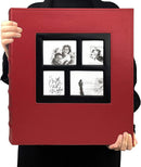 RECUTMS Photo Album Self Adhesive Magnetic DIY Scrapbook 60 Pages 13.3 x 13.4 (Inches) Accommodate 8X10 6X8 5X7 4X6 Photo Wedding Album Memory Book (Red) by TinyTreasures Baby Boutique