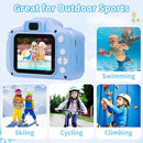 Kids Camera Waterproof Underwater Camera for 3-12 Year Old Boys Girls 2 Inch IPS Screen 1080P HD Digital Kids Video Camera Indoor Outdoor Action Cameras Best Christmas Birthday Gifts by TinyTreasures Baby Boutique