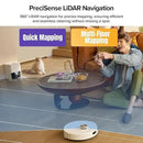 roborock Q7 M5+ Robot Vacuum and Mop, Upgraded from Q5 Max+, 7 Weeks Self-Emptying, 10000Pa Suction, Dual Anti-Tangle System, for Pet Hair & Carpet, PreciSense LiDAR Navigation, App Control, White by CozyNest Decor