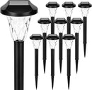 GIGALUMI Solar Outdoor Lights,Solar Lights Outdoor Waterproof 10 Pack,Cool White Solar Pathway Lights for Outside,Outdoor Lights Solar Powered Garden Decoration for Pathway,Patio,Lawn,Yard by GreenHaven Gardens