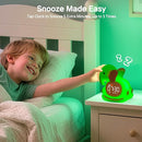 Alarm Clock for Kids with Night Light, Sleep Training Clock Time to Wake Clock, Rechargeable Silicone Light for Bedroom, Perfect Sleep Companion for Boys Girls, Pink Elephant by TinyTreasures Baby Boutique