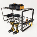 Tool Organizer, Power Tool Organizer Wall Mount with 3 Layers Tool Storage Rack for Drill Holders (Medium) by GreenHaven Gardens