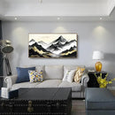 amatop Framed Extra Large Wall Art for Office Abstract Mountain Motivational Canvas Print Black and White Landscape Picture Zen Nature Giant Artwork for Contemporary Living Room Bedroom Decor 58x29 Inch by CozyNest Decor