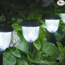 AOSEA 12000K 10 Pack Solar Lights Outdoor IP65 Waterproof,LED Solar Lights for Outside,Landscape Lighting,Garden Decorative for Yard,Patio,Landscape,Walkway,Sidewalk,Driveway,Lawn (Cold White) by GreenHaven Gardens