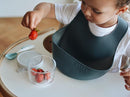 BEABA Silicone Baby Bib, Made with Soft Supple Silicone, Baby Bibs with Baby Food Catcher, Baby Essentials for Baby Feeding by TinyTreasures Baby Boutique
