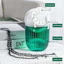 4.5 Inch 2 Pcs Self Watering Hanging Planter Indoor Plant Pots Drainage Holes, Outdoor Small Hanging Planters Flower Pot Basket, Visible Water Level, Plant Hanger Home Decor, Gardening by GreenHaven Gardens