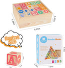 Joqutoys ABC Wooden Building Blocks for Toddlers 3 Large, 40 PCS Alphabet & Number Stacking Blocks with Storage Tray, Montessori Educational Learning Toys for Boys Girls Kids Gifts 1.65" by TinyTreasures Baby Boutique
