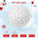 Brightown 6" Christmas Lighted Sphere Balls, 100 LED Warm White Starlight Ball - Plug-in Waterproof Outdoor & Indoor Christmas Holiday Decoration by GreenHaven Gardens