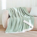 Soft Fuzzy Throw Blanket - Green Cozy Warm Knit Fluffy Plush, Lightweight & Breathable, Throw for Bed, Chair, Sofa, Couch, Outdoor, 50"X60", Oeko-TEX Certified by CozyNest Decor